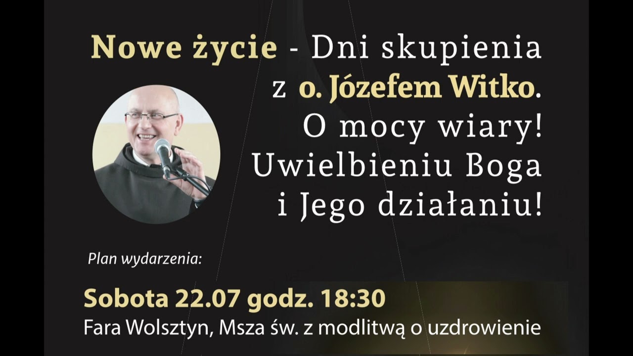 Ojciec Józef Witko w Wolsztynie 22. lipca 2023r.