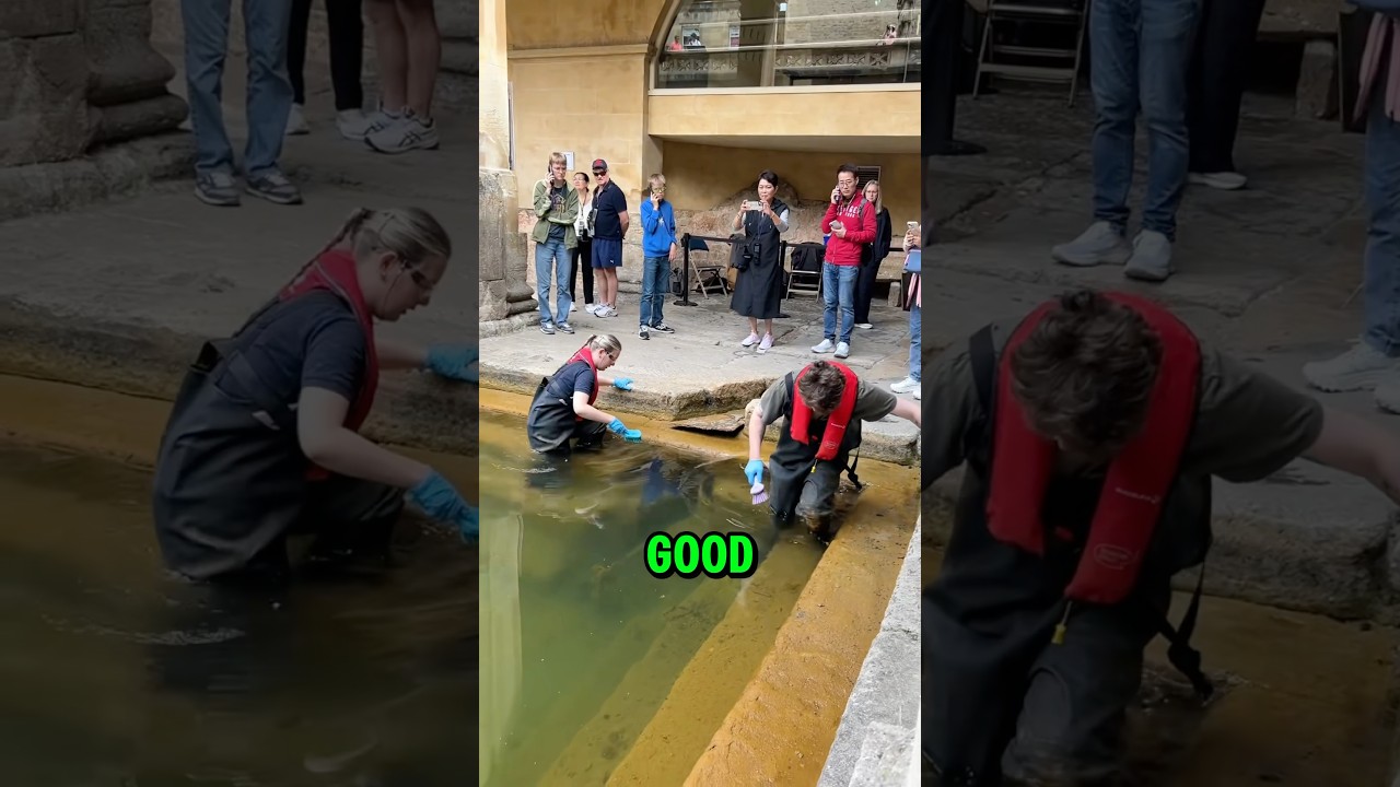 How They Clean The Ancient Roman Baths! (📸: romanbathsbath)