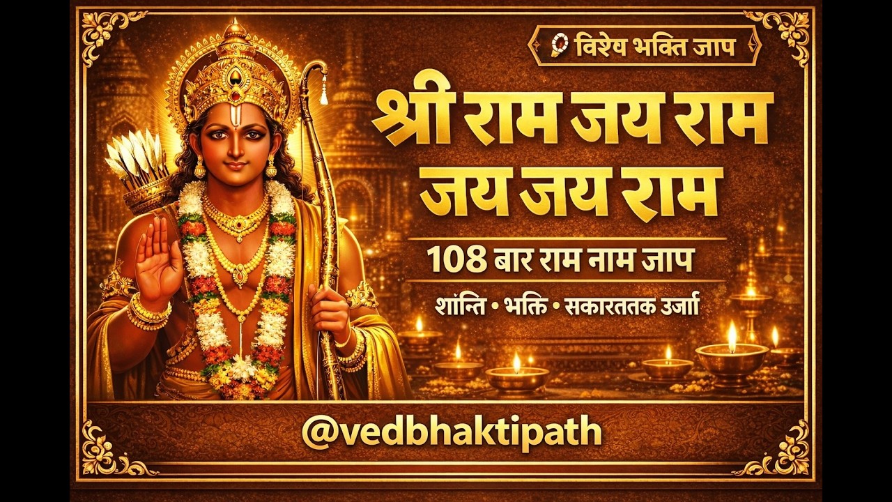 🔴 LIVE 🌞 दिन की शुरुआत राम नाम से – जीवन अपने आप धन्य हो जाएगा।