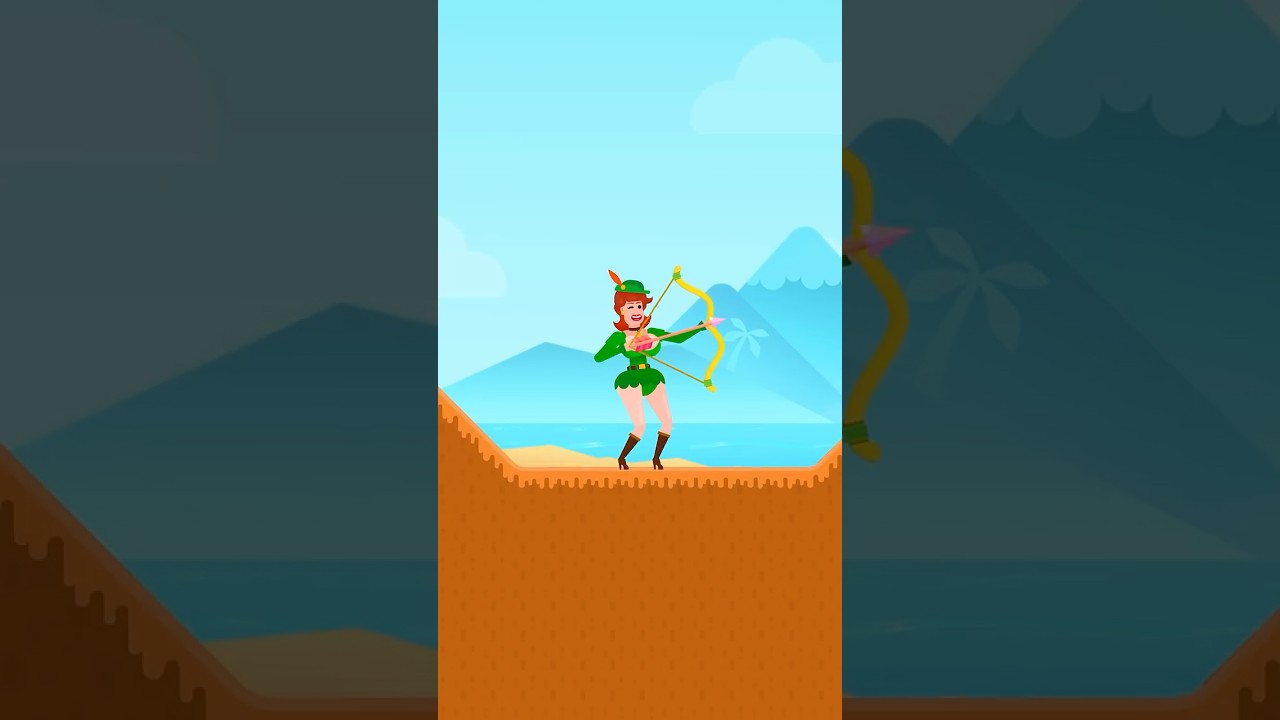 Bowmasters: She Came, She Saw, She Destroyed! 🎯🔥 #bowmasters #shorts