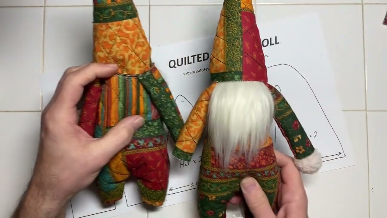Making a Quilted Gnome Doll
