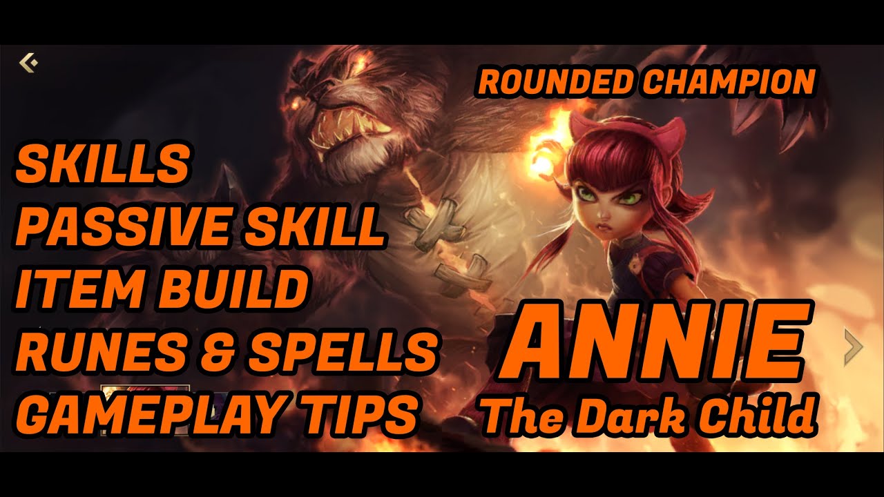 Annie Tutorial | LOL : Wild Rift Indonesia | Best Item Build, Runes, Spells  | Tips & Trick