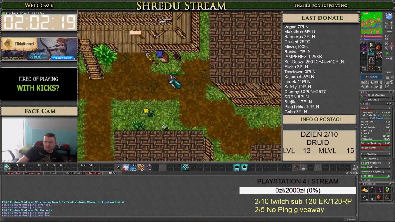 10 DAYS CHALLENGE (DZIEŃ 2) TIBIA DRUID HONERA