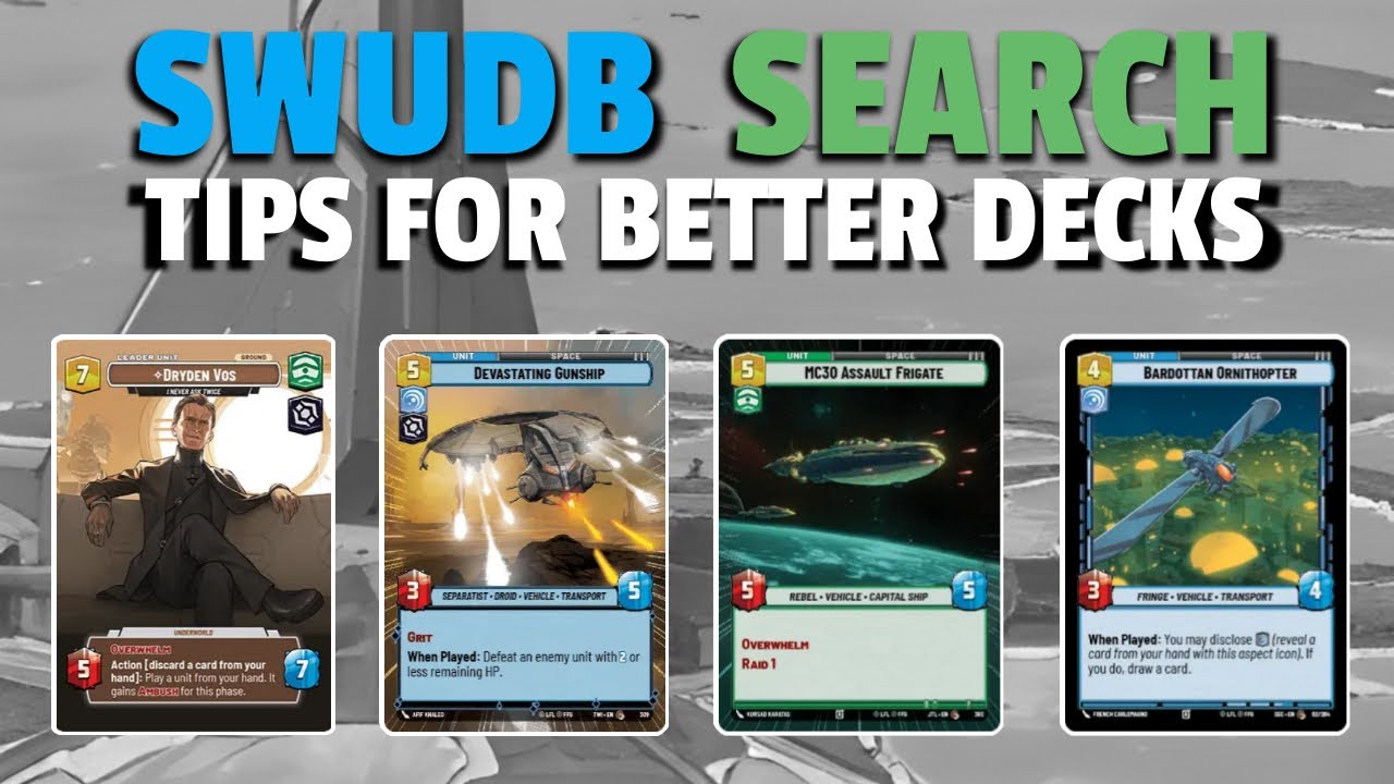 Tips & Tricks for SWUDB Search | Deck Building | Star Wars: Unlimited