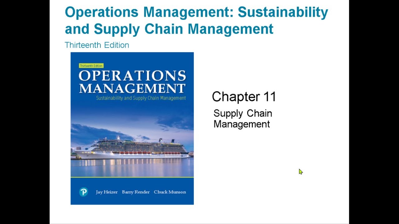 Ch11 Supply Chain Management