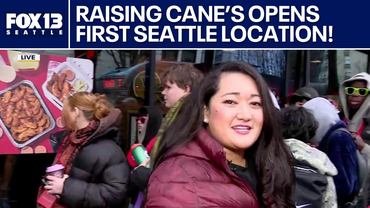 Raising Cane's first Seattle location grand opening