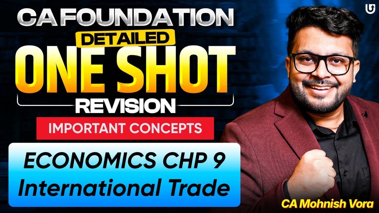 International Trade One Shot | Economics Chp 9 | CA Foundation Jan/May 2026 | CA Mohnish Vora