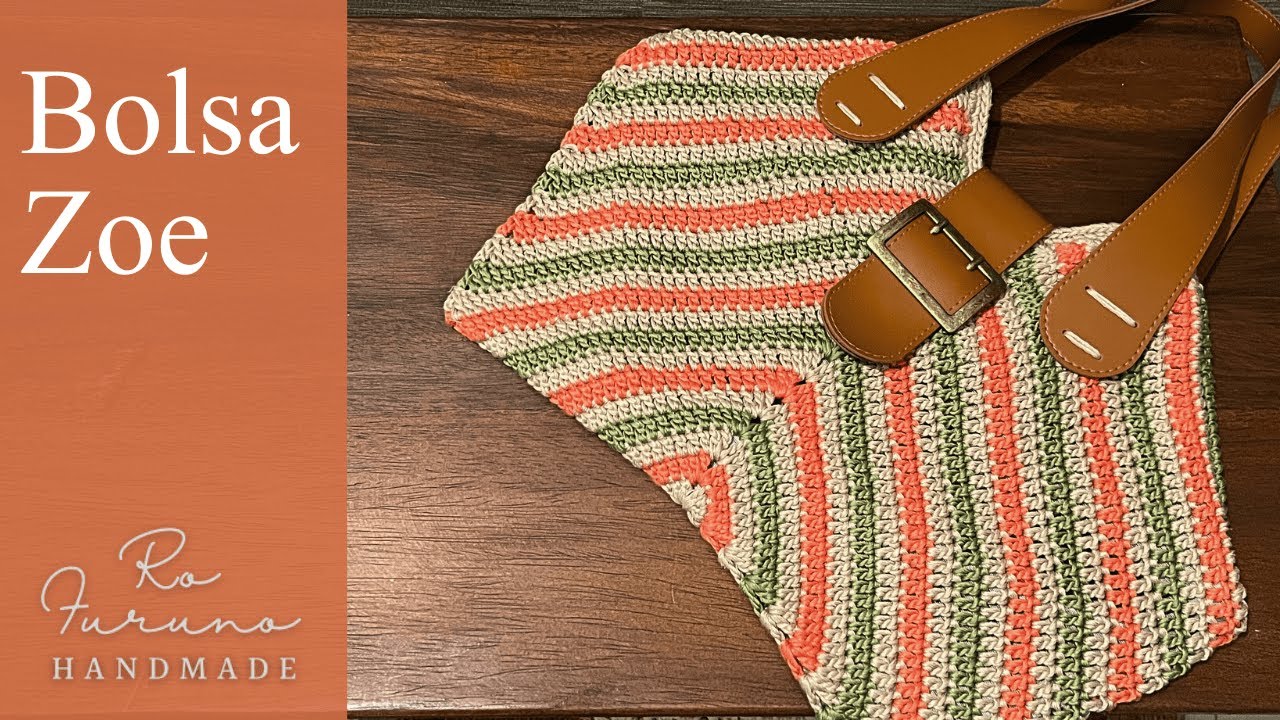 Bolsa Zoe - Linda Bolsa de Crochê fácil de fazer