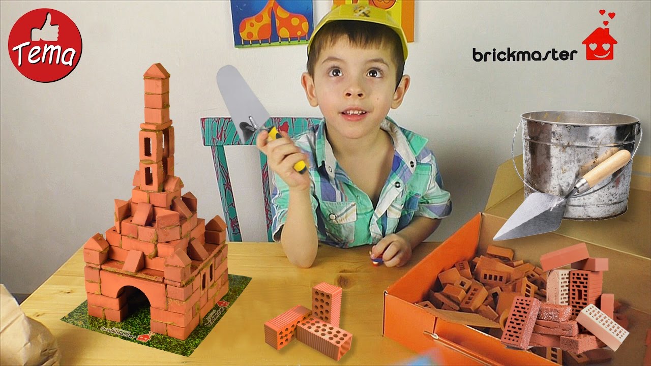 ★Придумываем и строим ЗАМОК ИЗ КИРПИЧЕЙ★Конструктор из кирпичиков BRICK MASTER