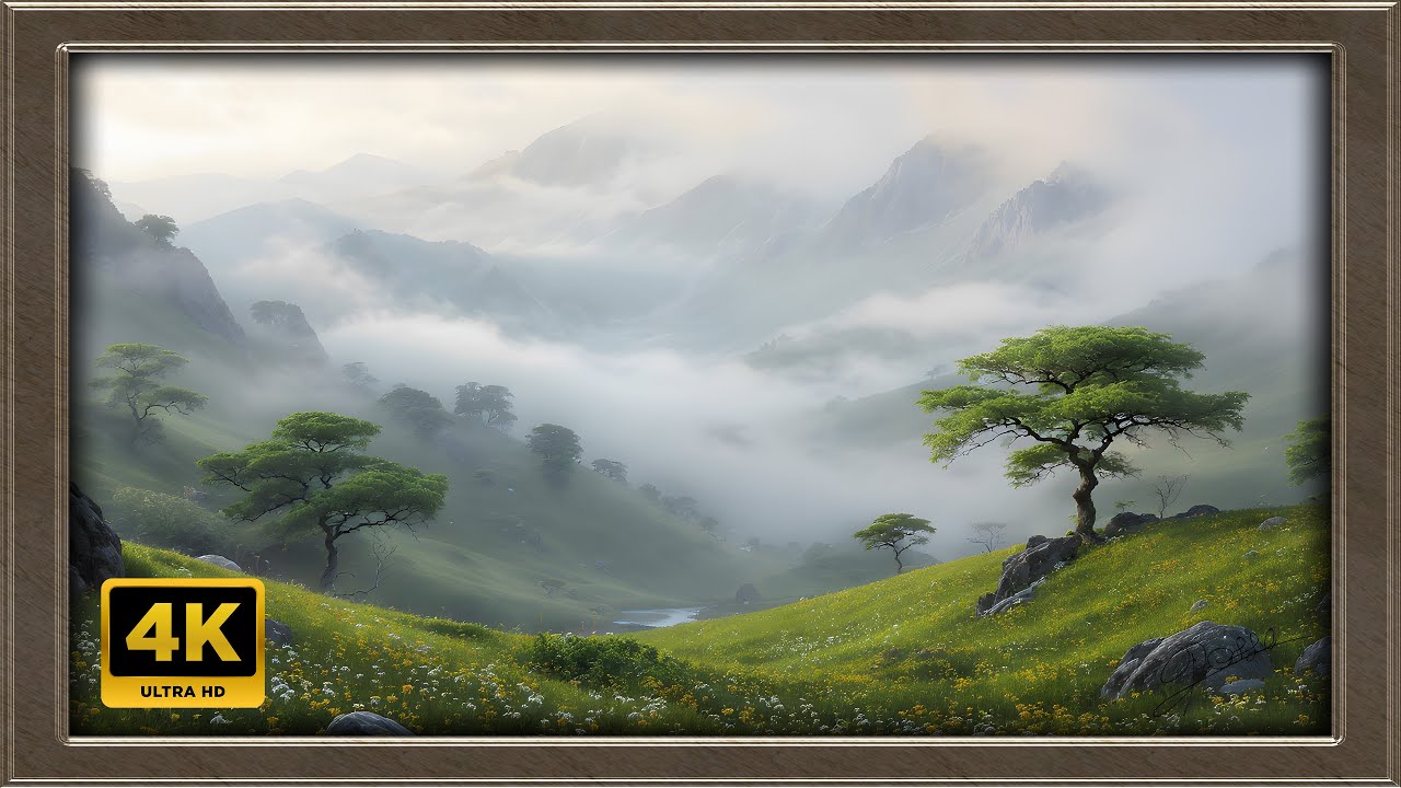 4K Silent Hills Painting | Art Framed Screensaver | Art for Your TV