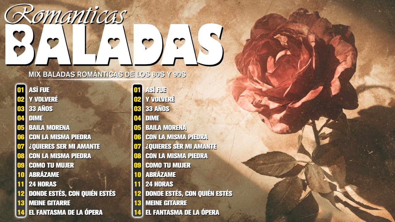 Baladas Románticas de los 80s y 90s Mix - Ecos del Recuerdo | Baladas Románticas del Ayer