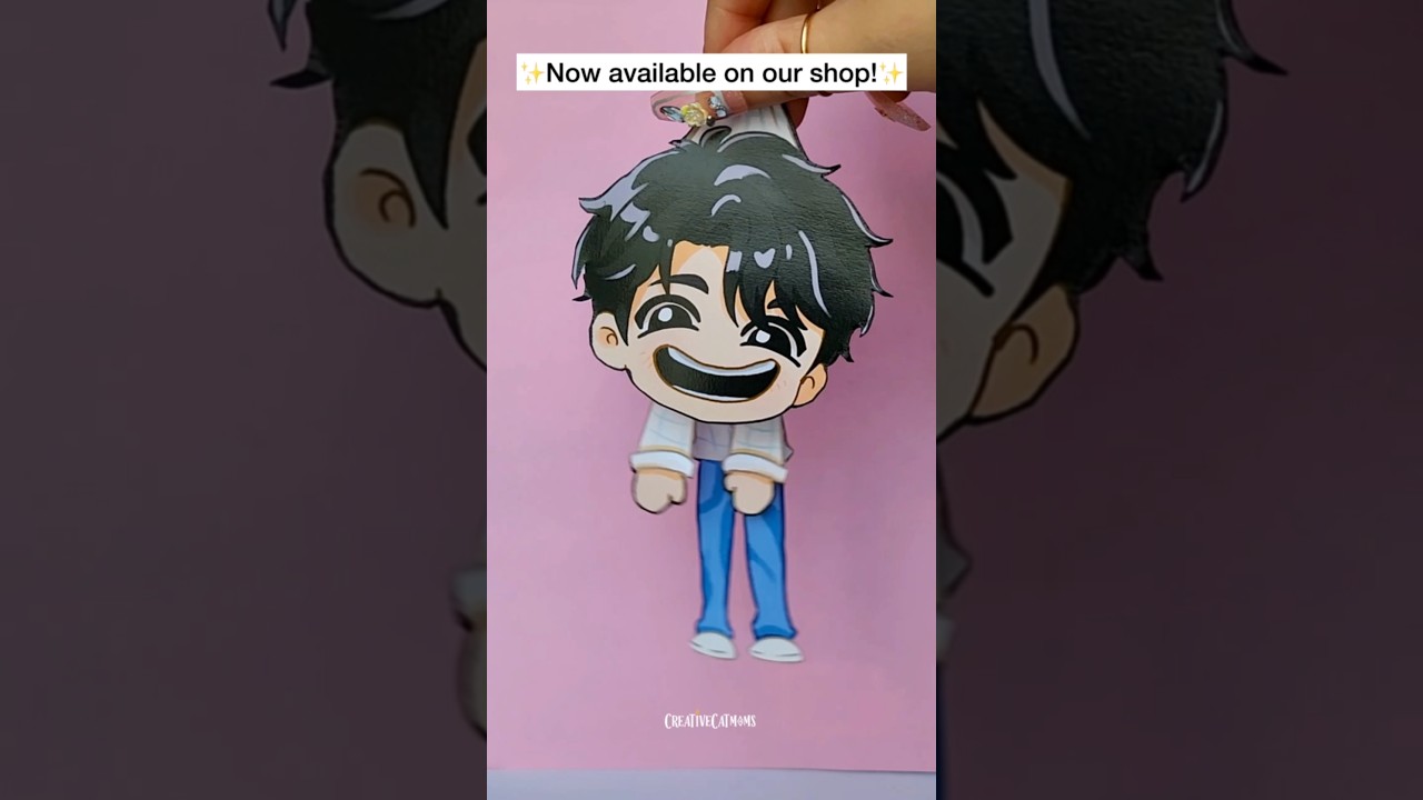 Jinu and Rumi paper doll! #shorts #art #kpopdemonhunters