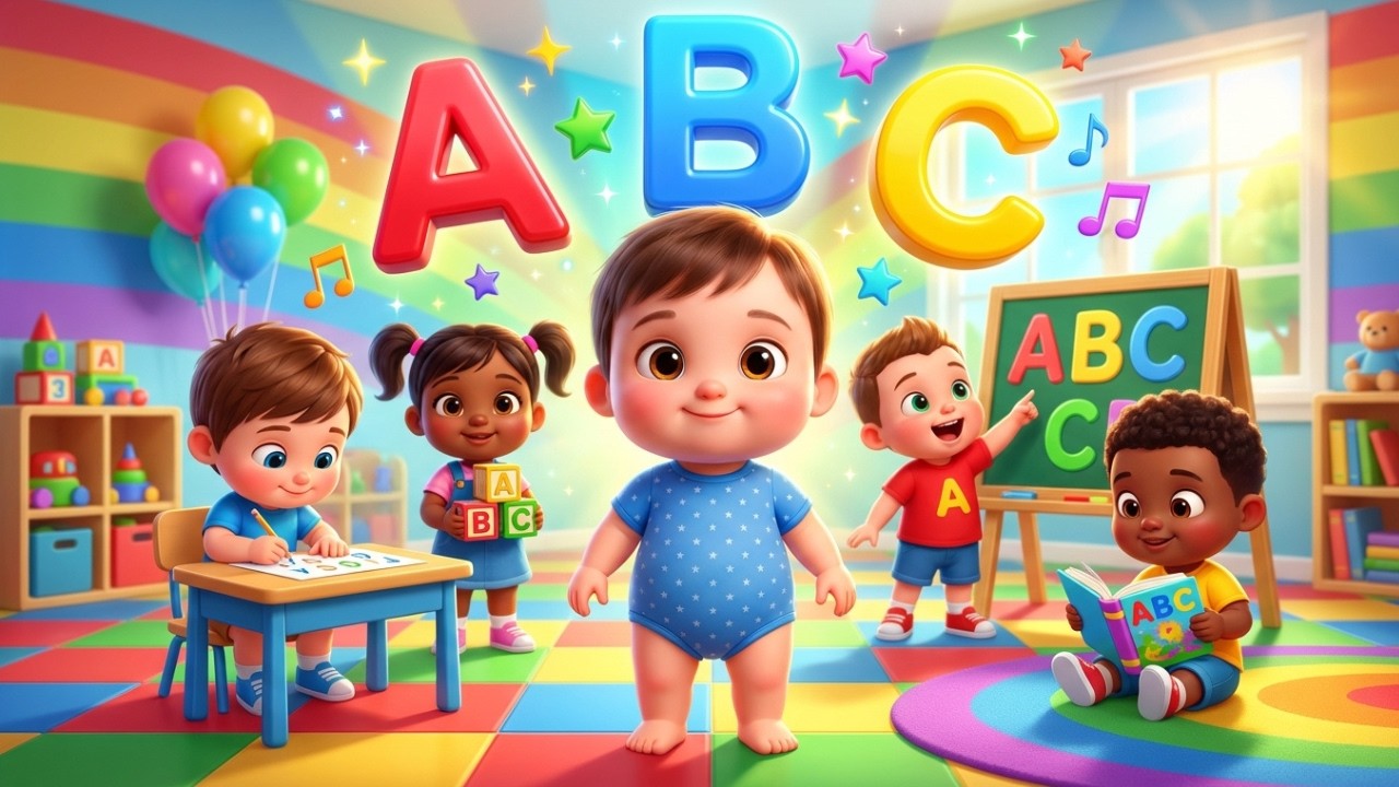 🔥 Вашему ребёнку очень понравится эта песенка про алфавит! 🌈 | Tiny Bloom Kids