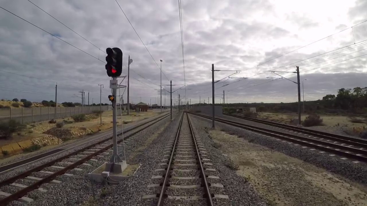 Drivers view Transperth B series - Nowergup yard departure and arrival - real time