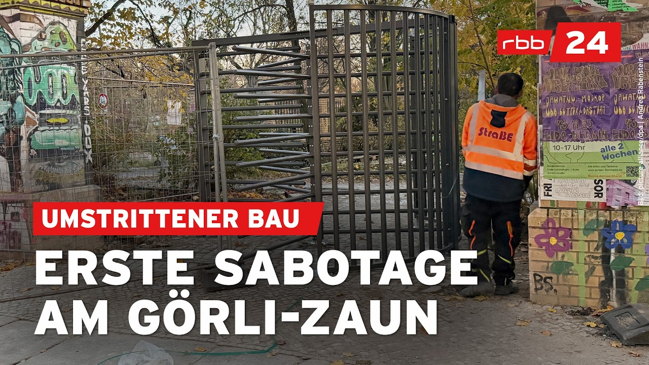Kaum aufgestellt, schon beschädigt: Neuer Zaun am Görlitzer Park sorgt für Ärger