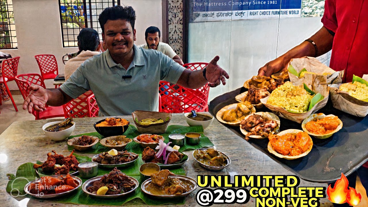 299₹ Unlimited Nonveg Food In Bangalore, Yelahanka New Town | Unlimited Biryani | Nonveg Street Food