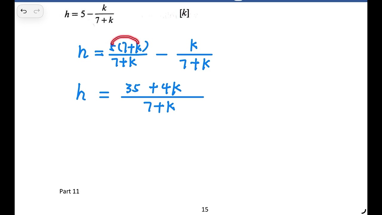 Ch.33 Make the letter in bracket  the subject of formula Part 4 把括弧內的字母變成主項