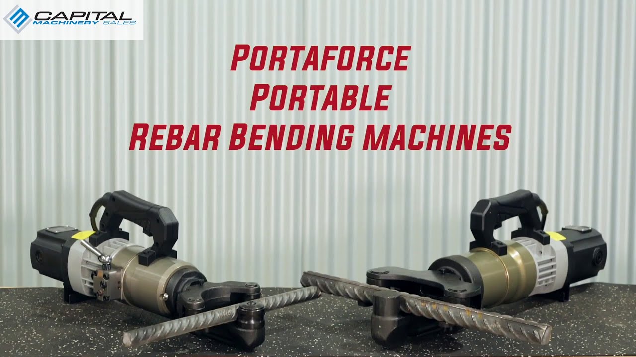 PortaForce Portable Rebar Bending Machines Demo