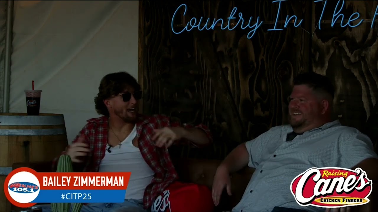 Bailey Zimmerman interview at Country in the Park 2025!