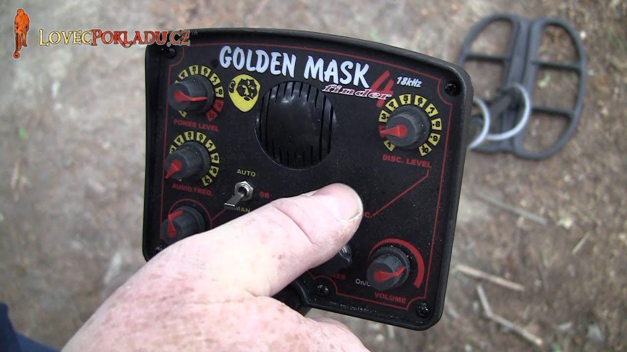 Video testu detektoru kovů Golden Mask GM4