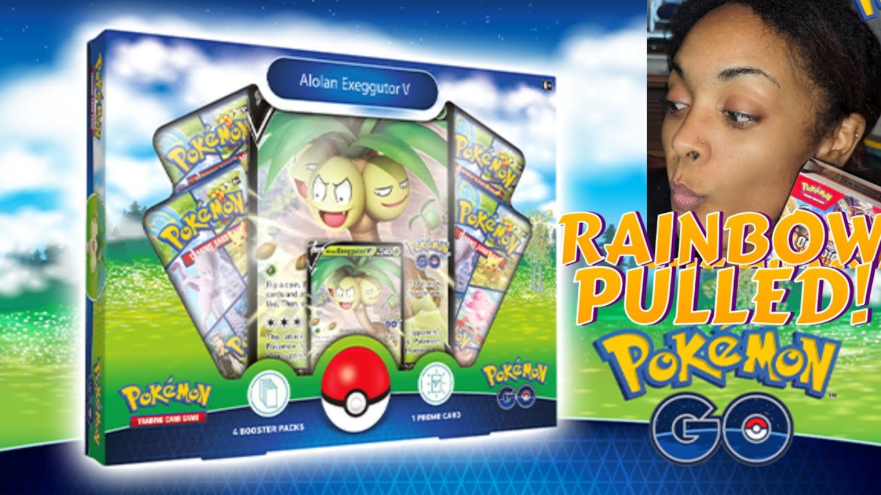 RAINBOW RARE PULLED! Alohan Exeggutor  V Pokemon Go Opening! #pokemon #pokemongo #tcg #unboxing