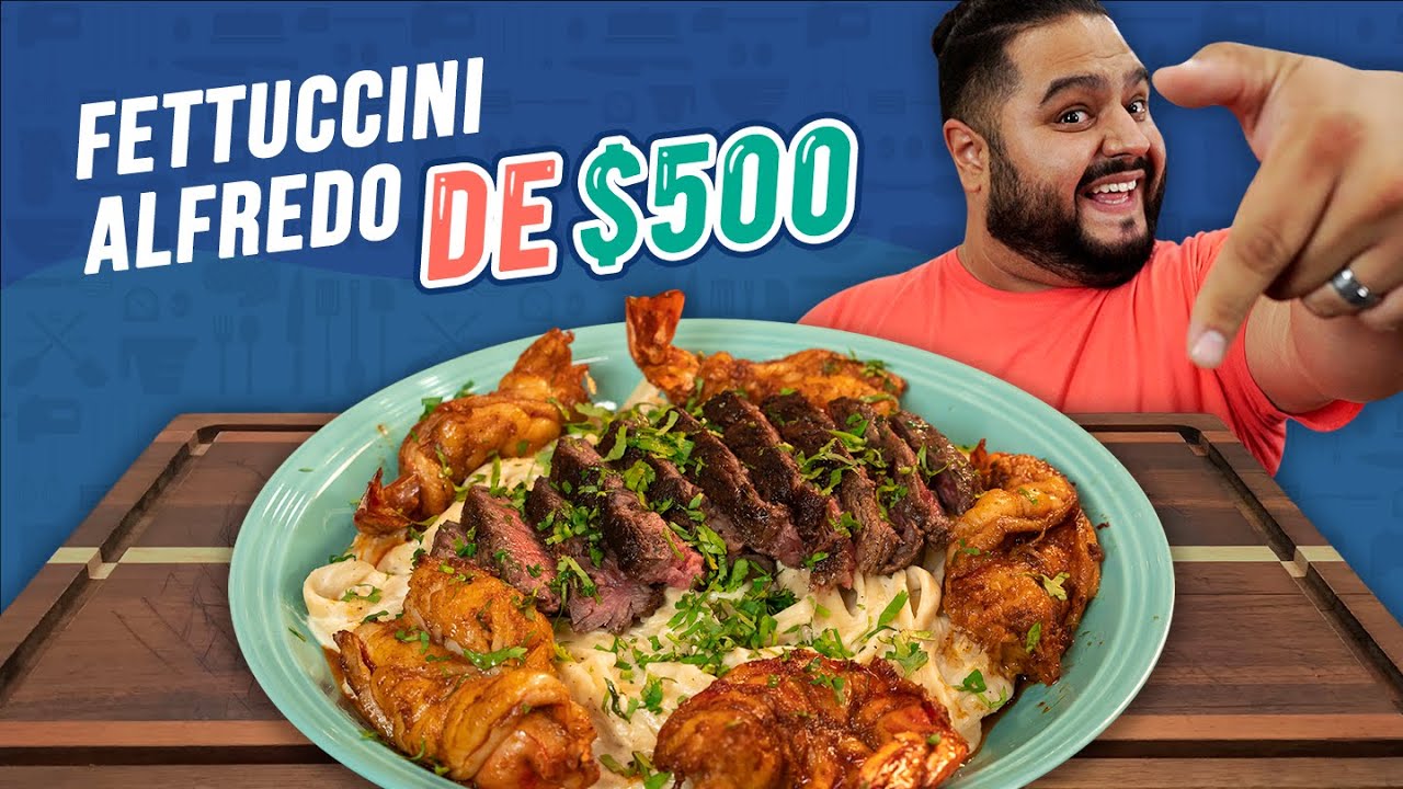 FETTUCCINE ALFREDO MAR Y TIERRA | EL GUZII