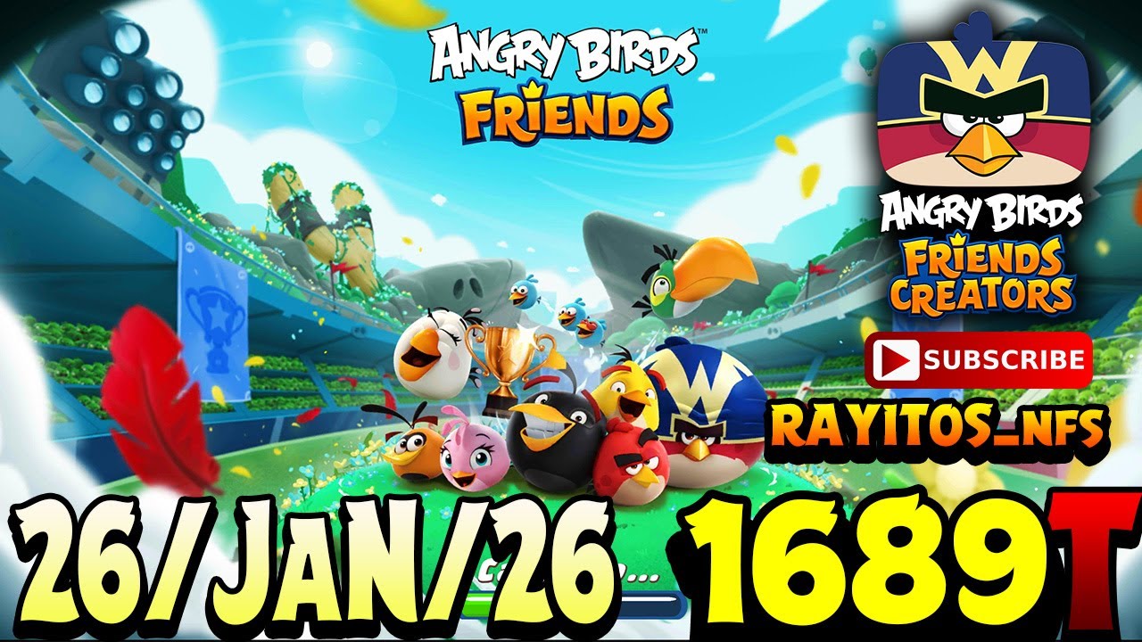 Angry Birds Friends All Levels Tournament 1688 Highscore POWER-UP walkthrough