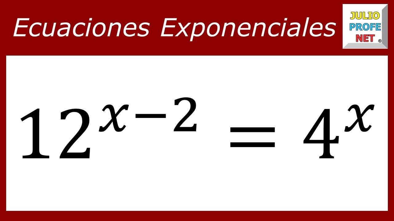 Ecuaciones exponenciales | Ej. 4 #julioprofe