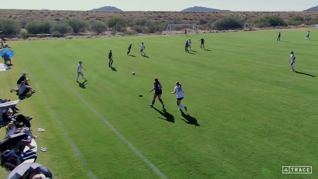 Jordyn Daniels Defender(2028) #22 white San Juan 09ECNL vs Rockford ECNL