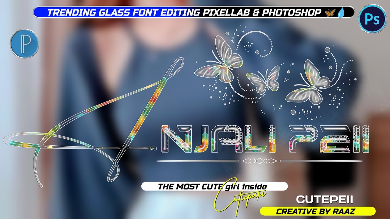New Glass Font Editing 2025&nbsp; | How To Make new Glass Font editing | Glass Font Dp Editing