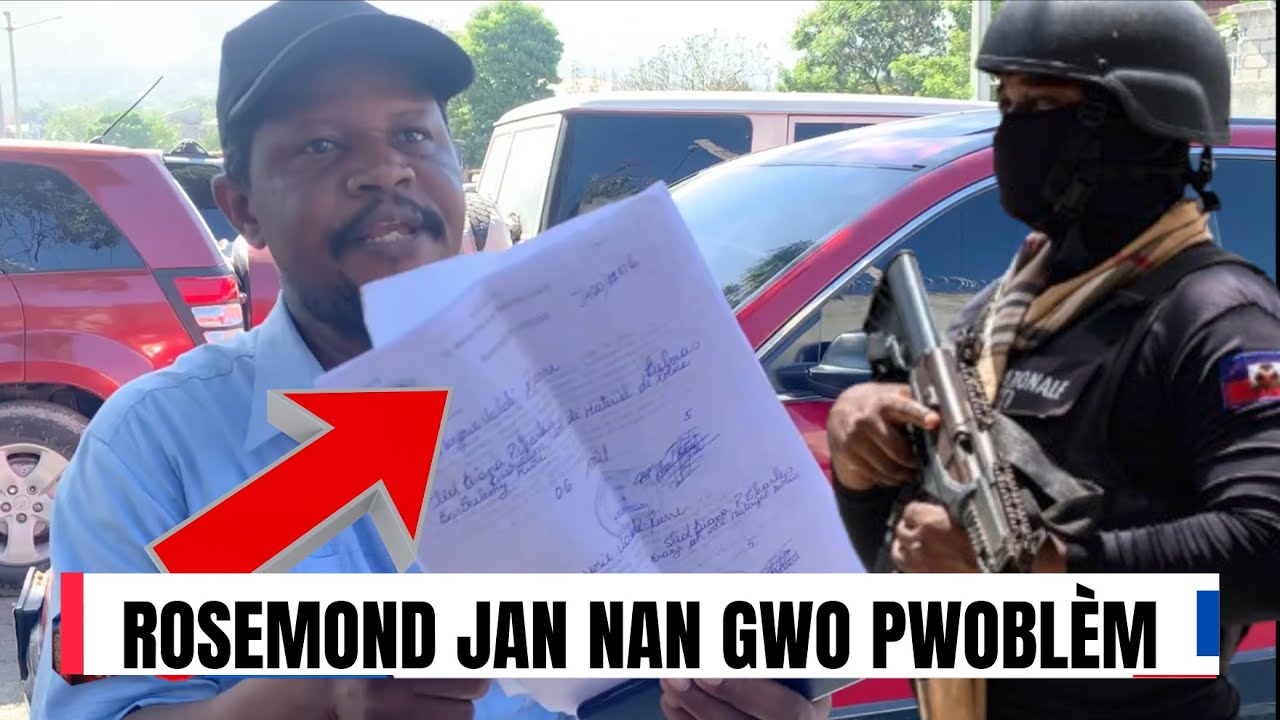 FLASH! Rosemond Jean nan gwo Difikilte - Gwo konplo ap fèt pou metel anba kòd daprè sa li fè konnen