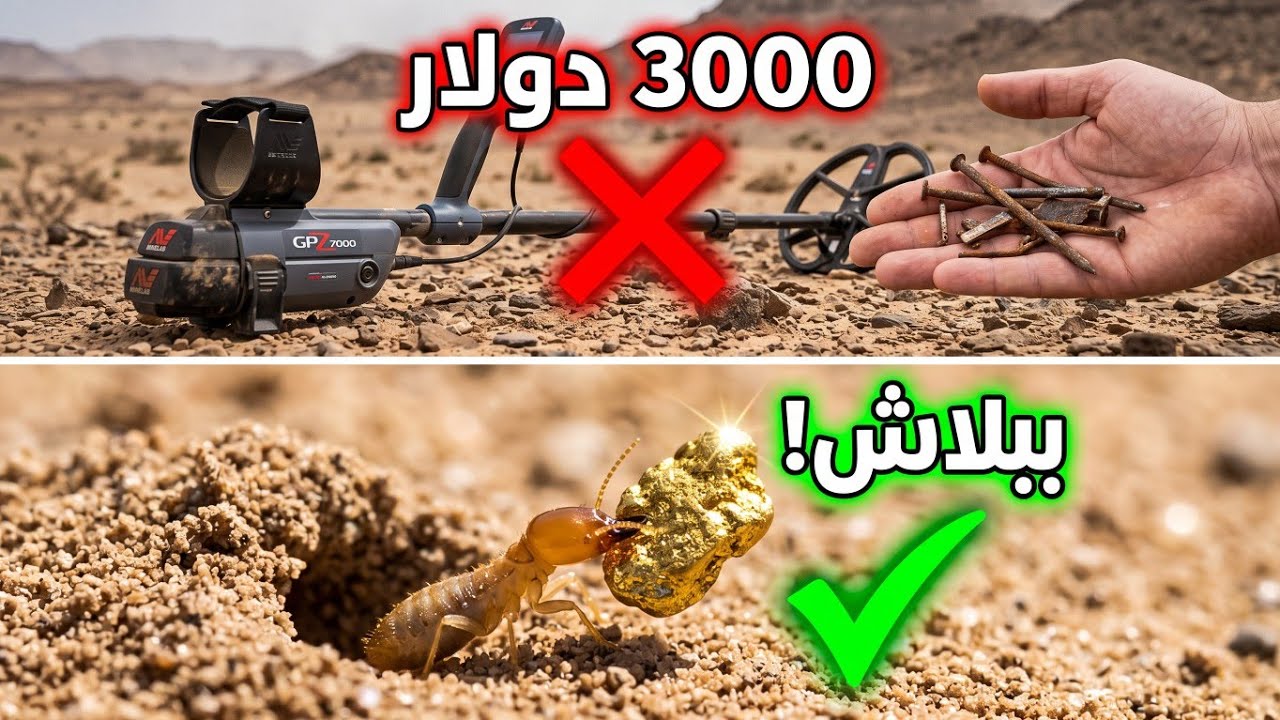 مخلوق صغير تحت قدمك يكشف الذهب أفضل من جهاز بـ 3000 دولار!