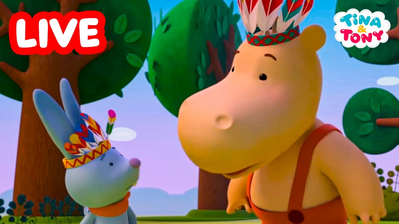 🔴 EN DIRECT ! | Jeux avec Tina et Tony | Dessins animés pour enfants