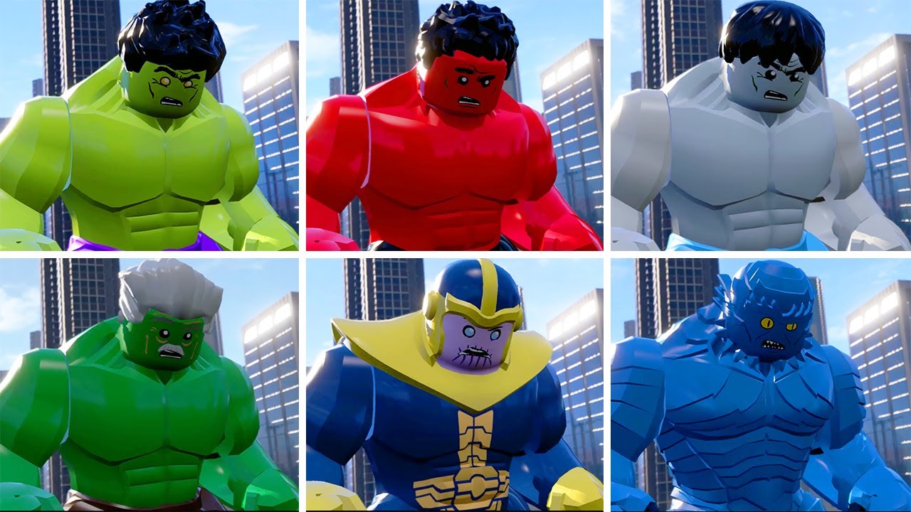 All Big Fig Hulk & Avengers Character Smash Chitauri in LEGO Marvel's Avengers