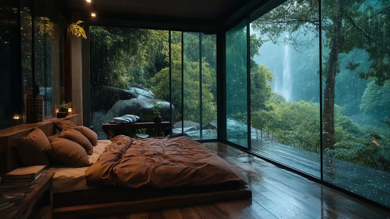 Traditional Japanese Home | Deep Rain Ambience, Cozy Interior, Sleep, Study & Stress Relief