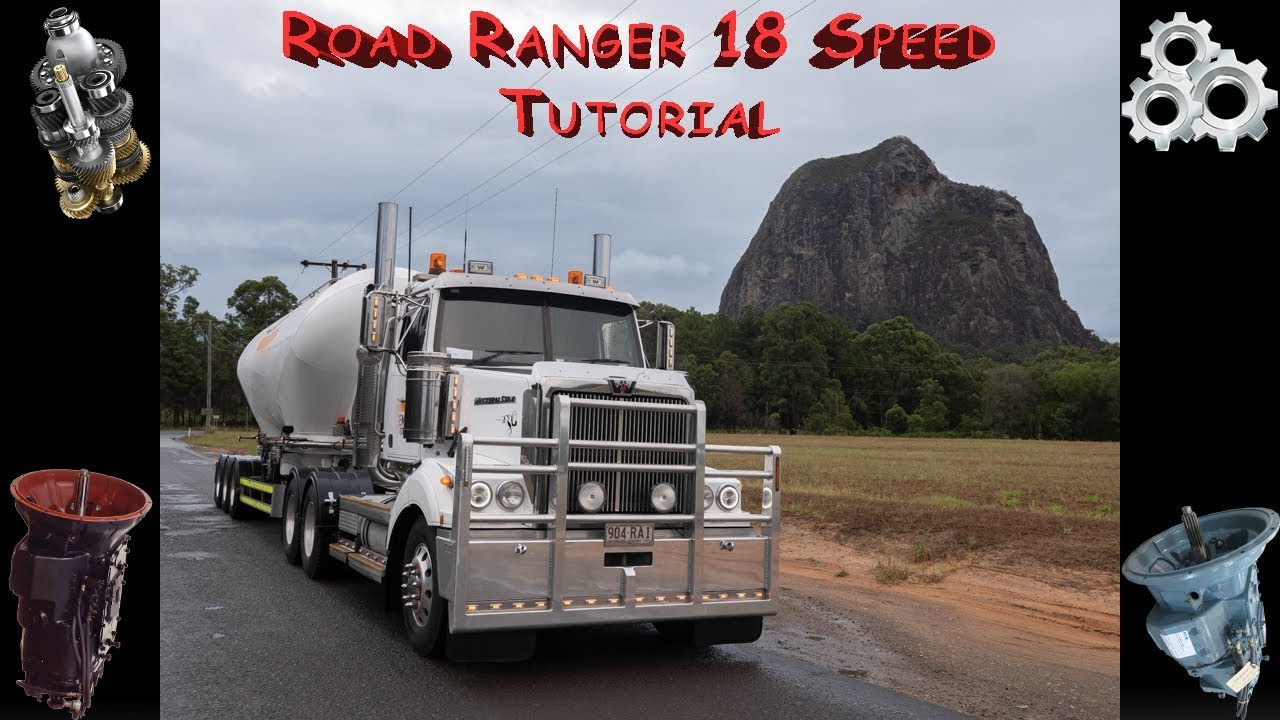 Переключение передач на 18-скоростном Road Ranger с помощью ног. Основы австралийских грузовиков ...
