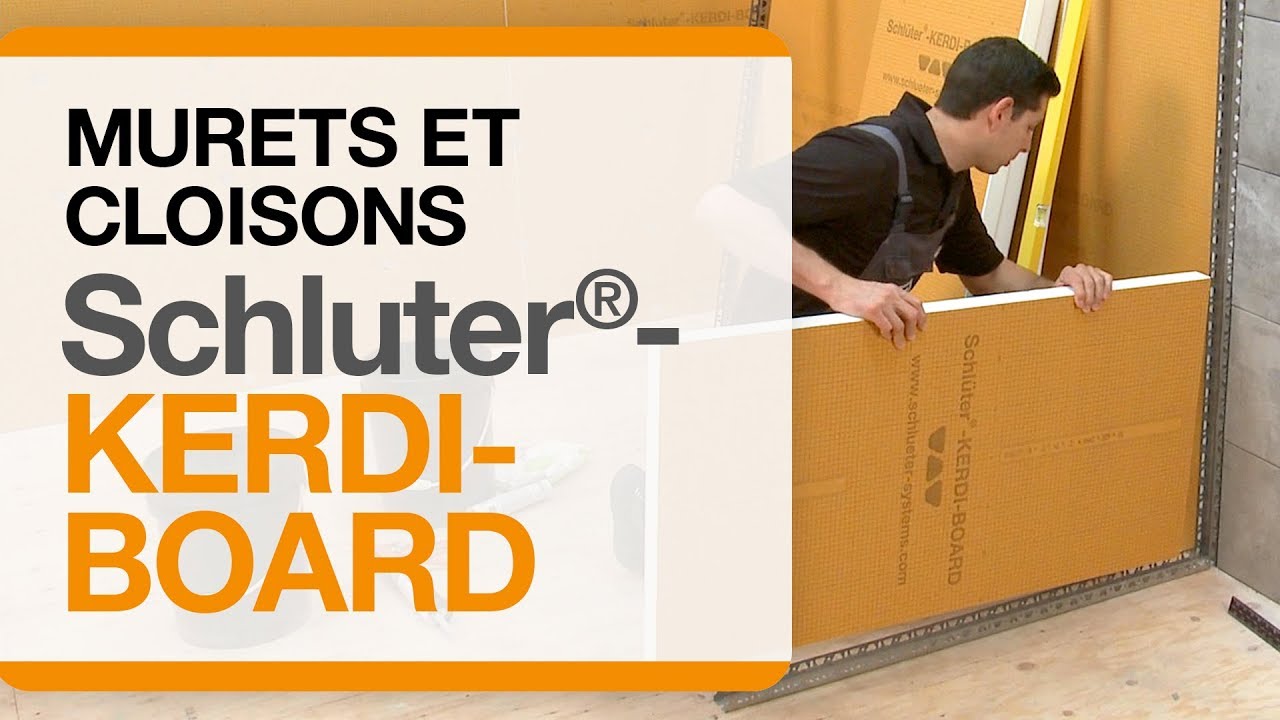 Comment construire des murets et des cloisons avec des panneaux Schluter®-KERDI-BOARD