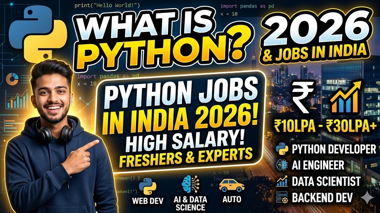 What is Python? Introduction to Python | Why Python | Where Python is used..