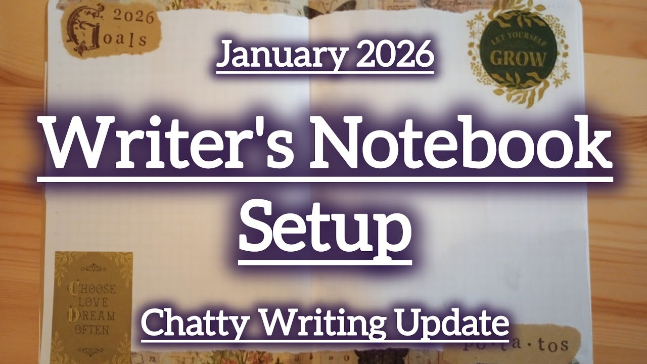 January Writer's Notebook setup #authortube #writing #plotting