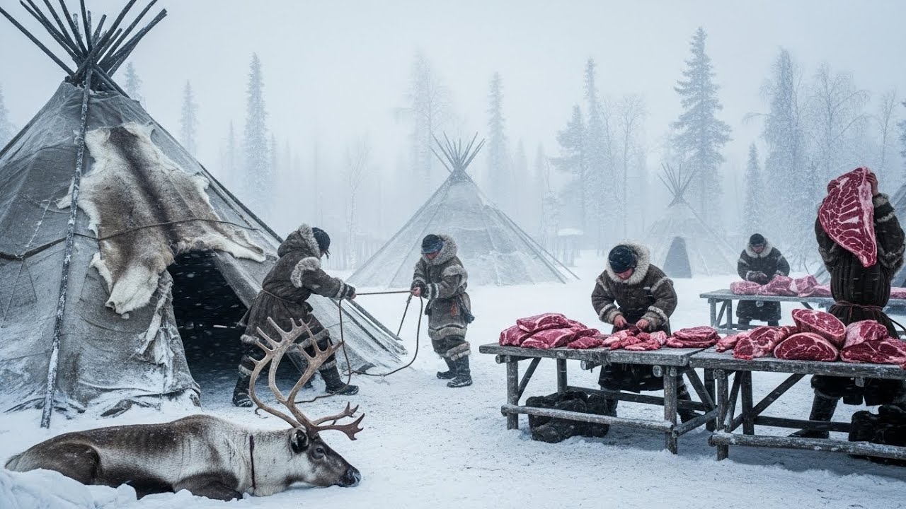 How a Family and Their Village Survived Yakutia’s –71°C Winter Using Only Traditional Methods