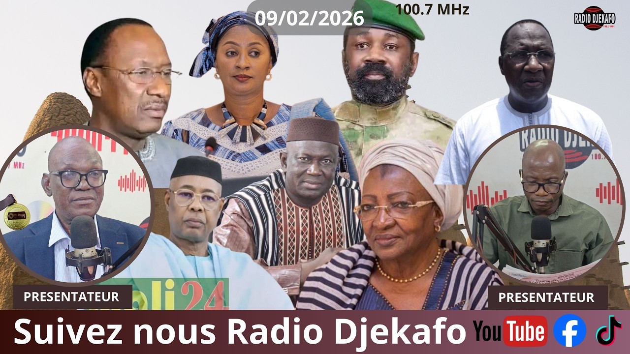 RADIO DJEKAFO 09 FEVRIER DABA TOUNKARA ET BOUBACAR TRAORÉ