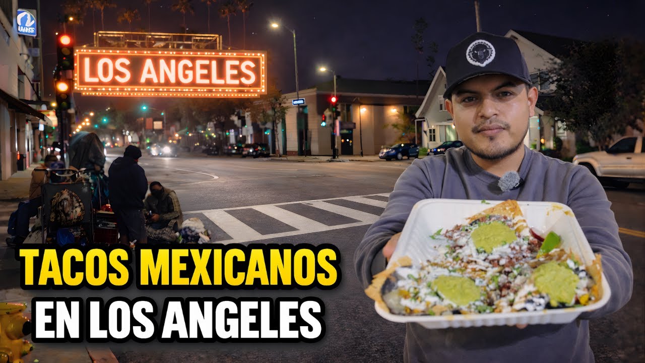 Así son los TACOS CALLEJEROS en Los Angeles🌮🇺🇸 | ¿MALOS O BUENOS?