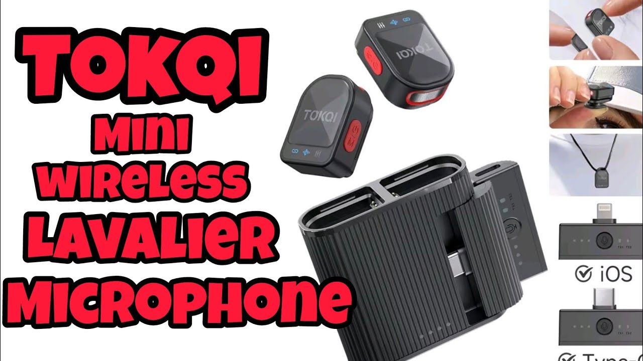 TOKQI LAVALIER MINI WIRELESS MICROPHONE 