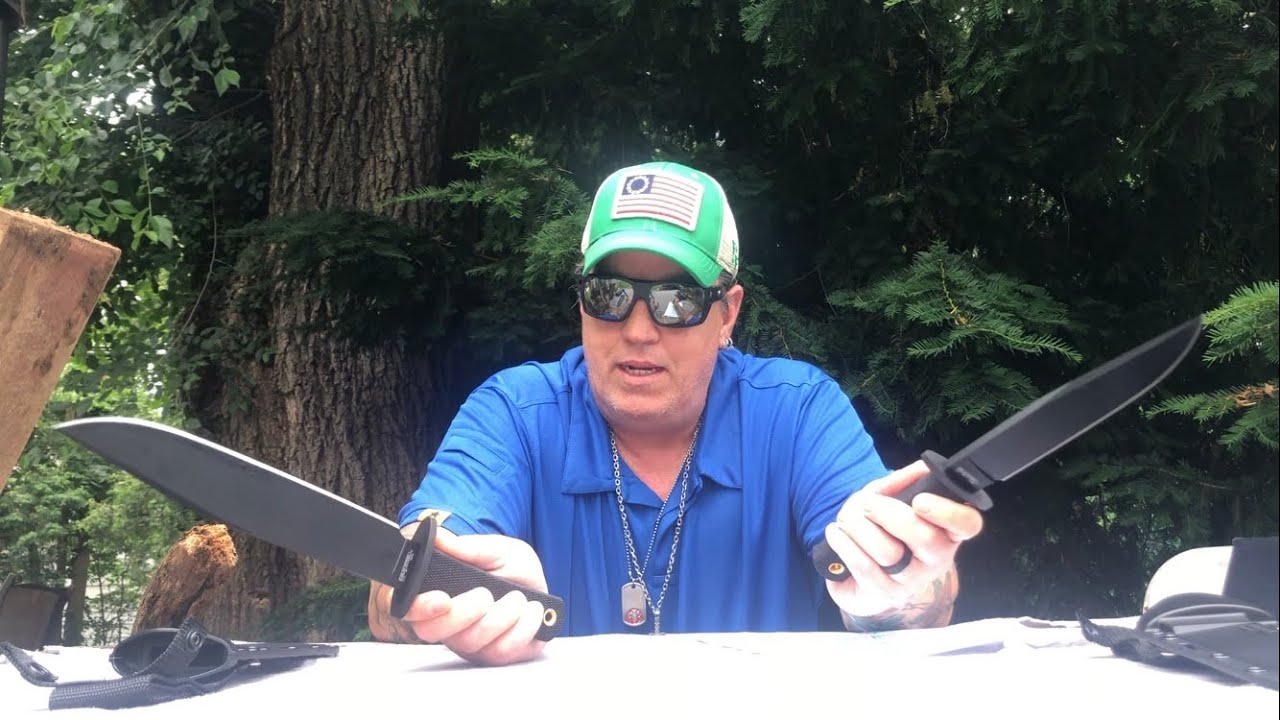 Cold Steel Trail Master and Recon Scout in 52100 Steel FULL REVIEW- Chop Chop !!