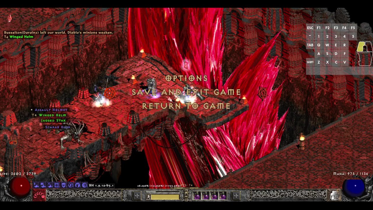 [SlashDiablo] 1% of level 98 in 1h 07 minutes (27.983% -- 29.023%)