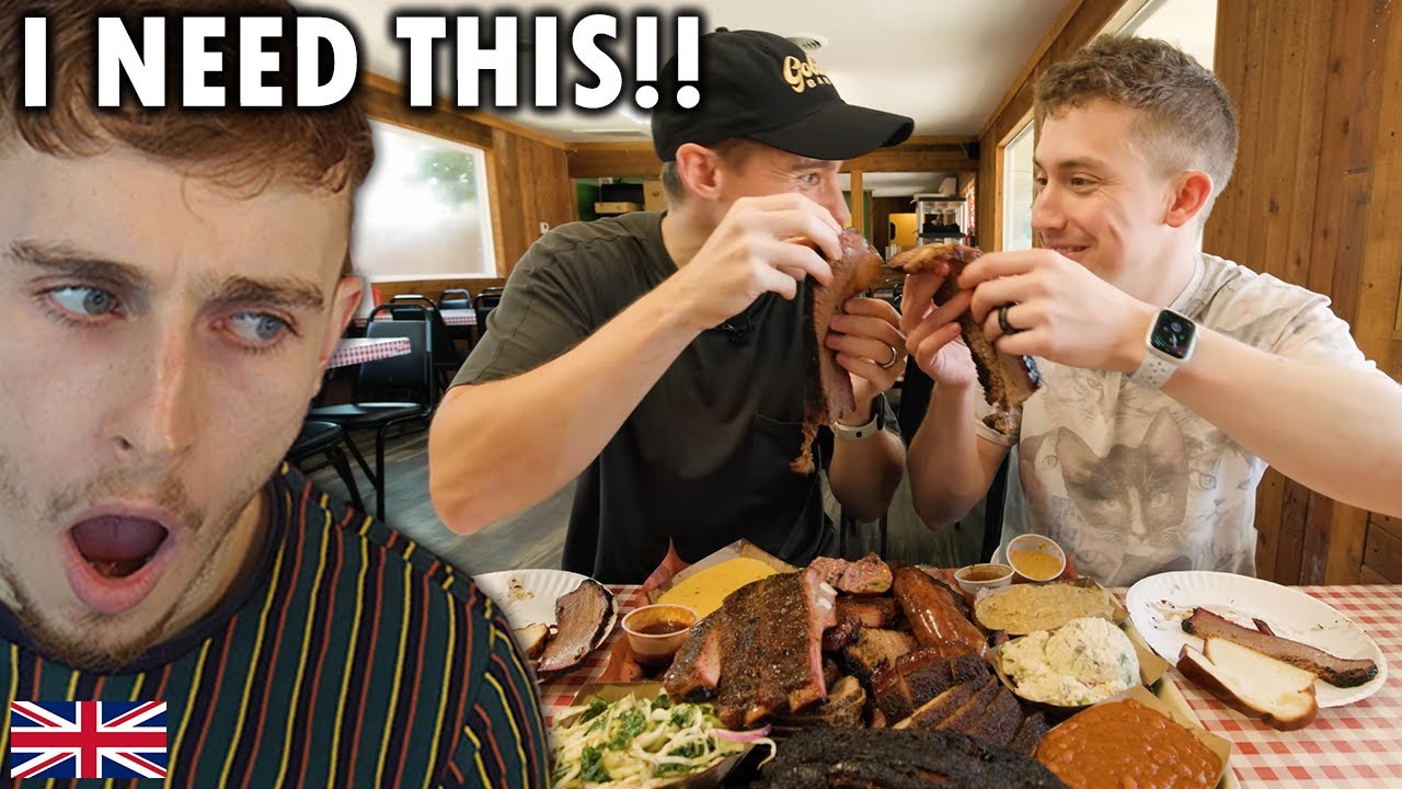 Brit Reacts to Brits try the #1 Texas BBQ in the World!