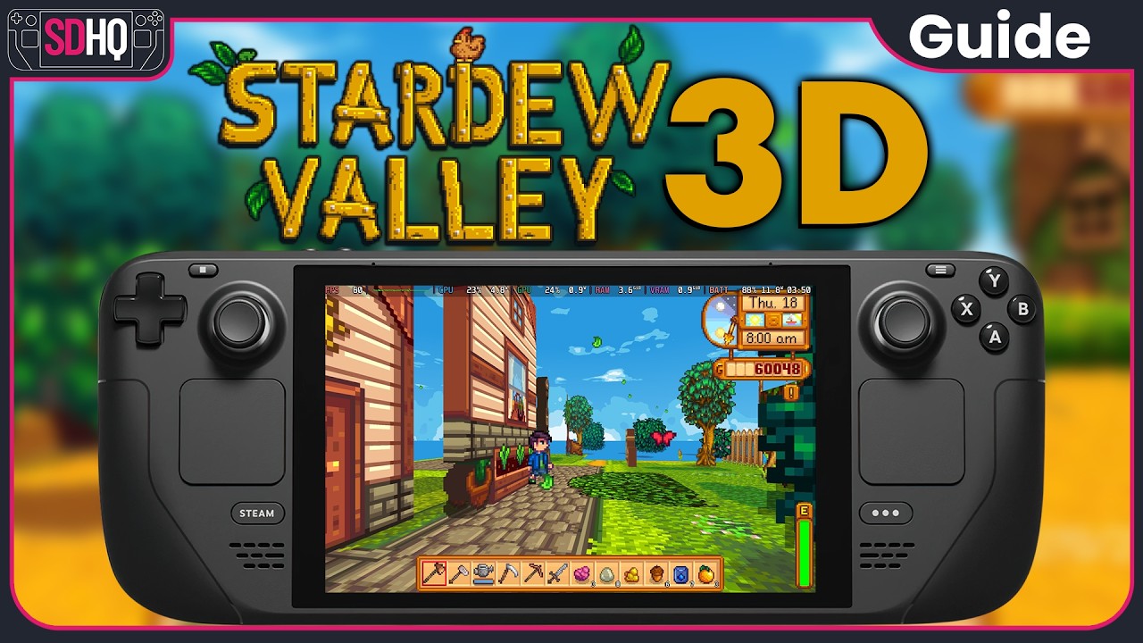 How To Play Stardew Valley in 3D On Steam Deck