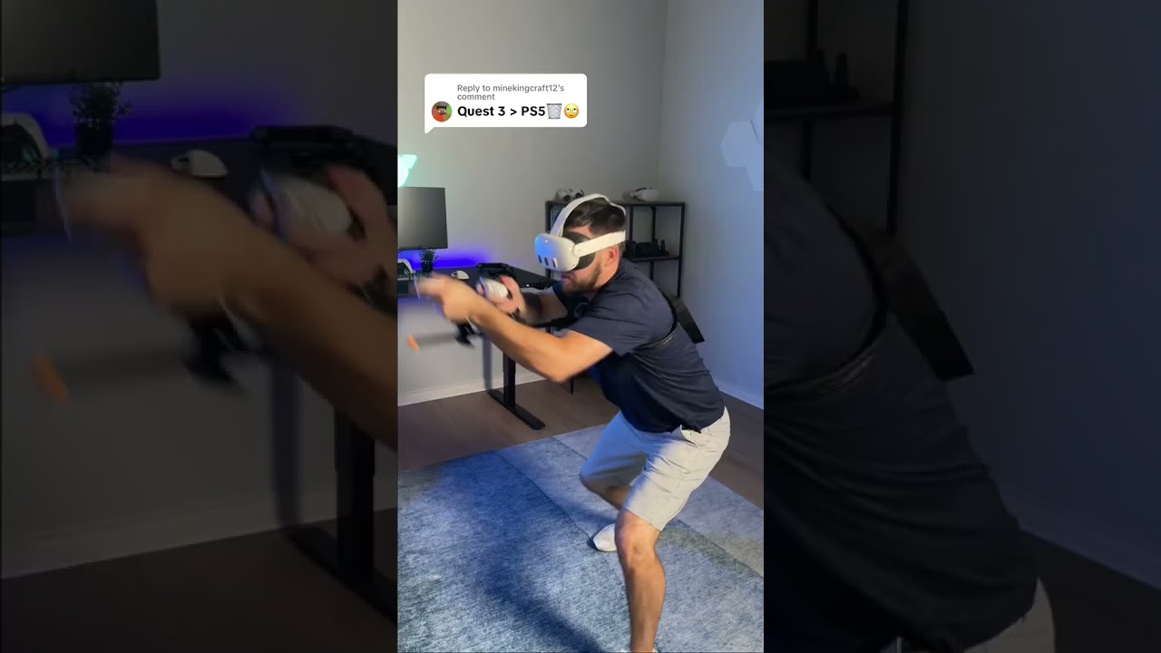 Immersive gaming with Magni Stock+ now🎮  #quest3  #vr  #vrgaming  #asmr  #gaming  #glistco