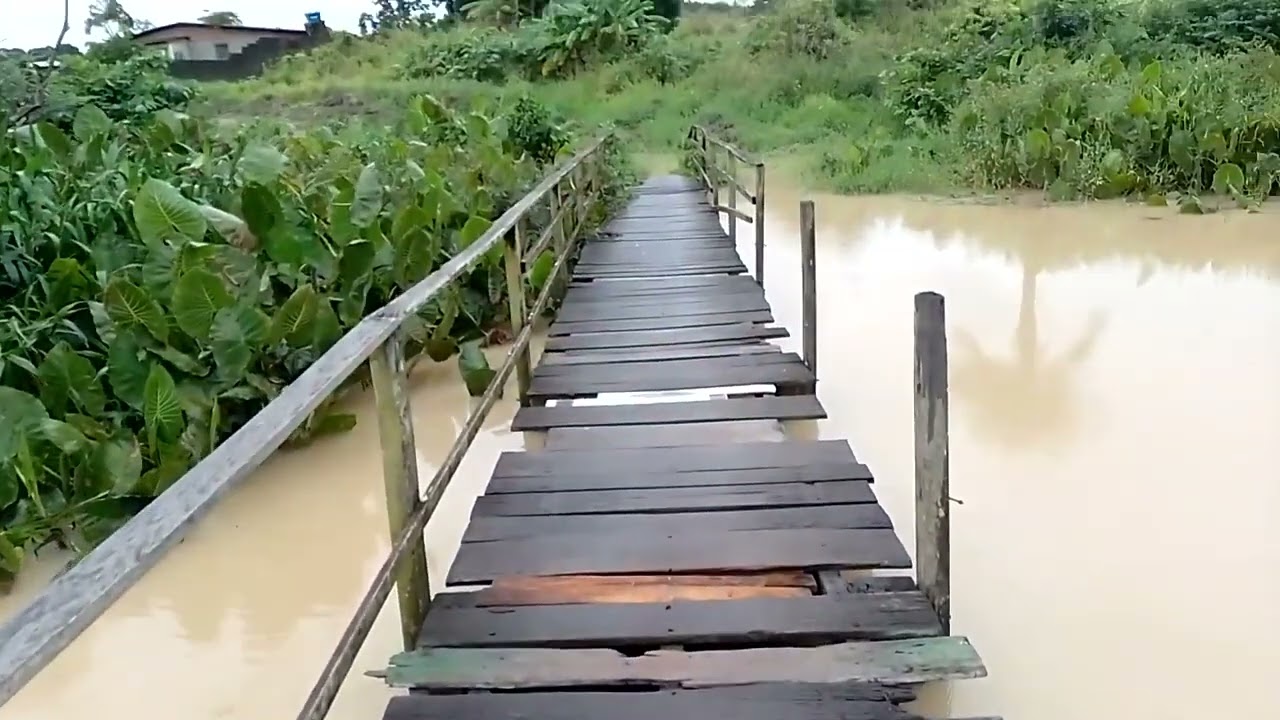 CHUVAS FORTES NO ENGENHO UBÚ GOIANA PERNAMBUCO | RIO E PONTE DE TÁBUA