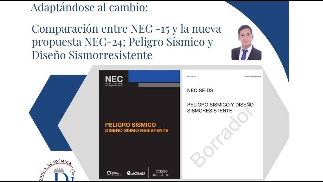 01- Cargas Sísmicas: NEC-15 vs NEC-24